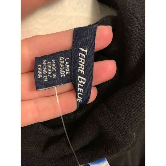 Terre bleue Black large shirt/coverup - Picture 4 of 4